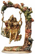 Brass Radha Krishna Jhula Colour God Idol 16.154Kg