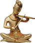 Brass Rajasthani Violin Statue 2.7Kg