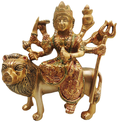 Brass Goddess Durga Superfine Idol 1.25Kg
