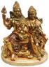Brass Shiv Parivar Colour Idol Statue 4.668Kg