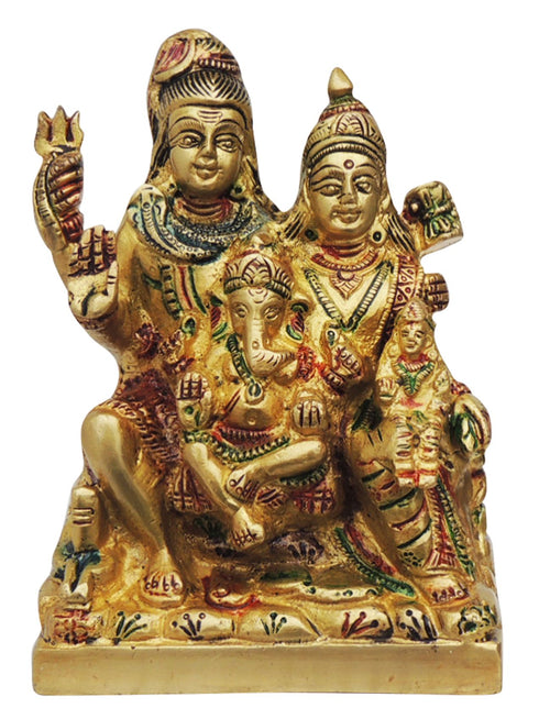 Brass Shiv Parivar Statue 1.1Kg