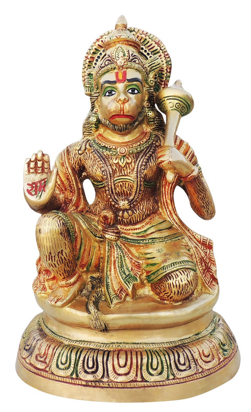 Brass Standing Hanuman Ji Statue 8.56Kg