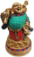 Brass Laughing Buddha Statue 2.662Kg