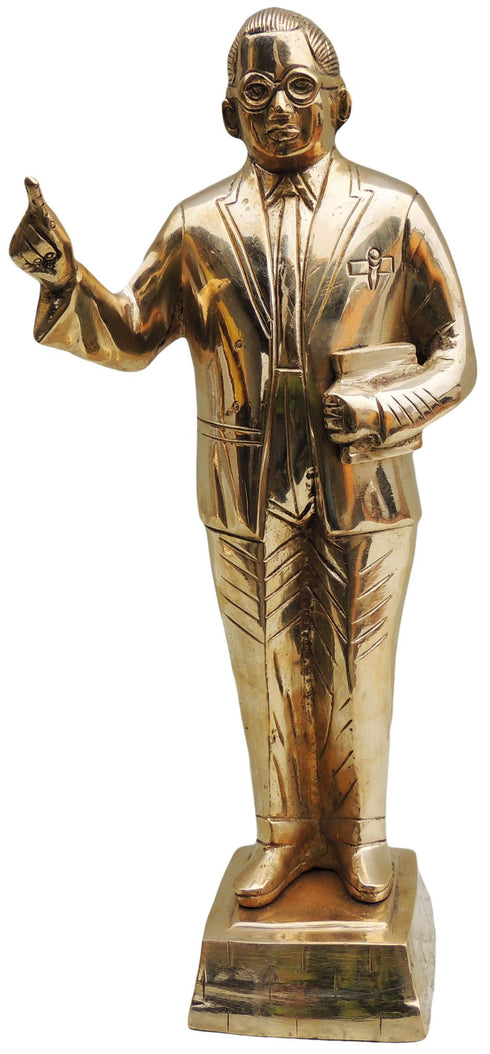 Brass Ambedker Standing Statue 2.98Kg