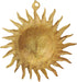 Brass Wall Hanging Sun Statue 1.32Kg