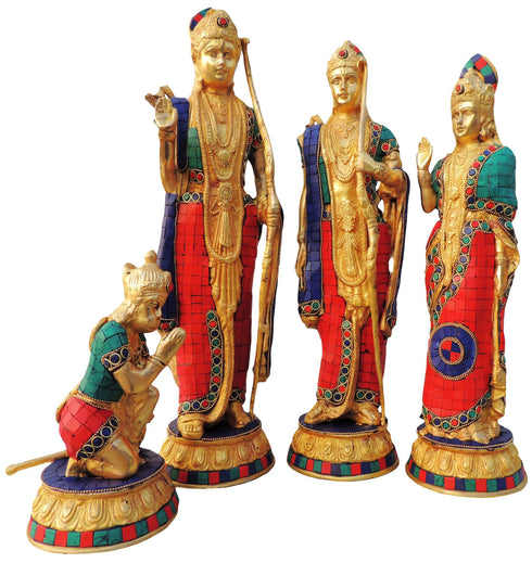 Brass Ram Darbar God Statue 17.462Kg