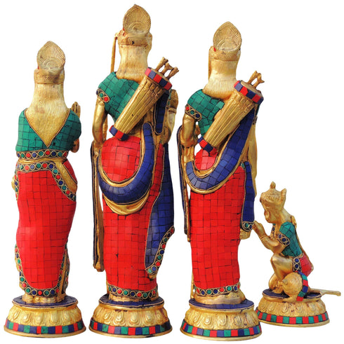 Brass Ram Darbar God Statue 17.462Kg