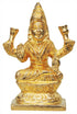 Brass Laxmi Ji Golden Goddess Idol Statue 0.3Kg