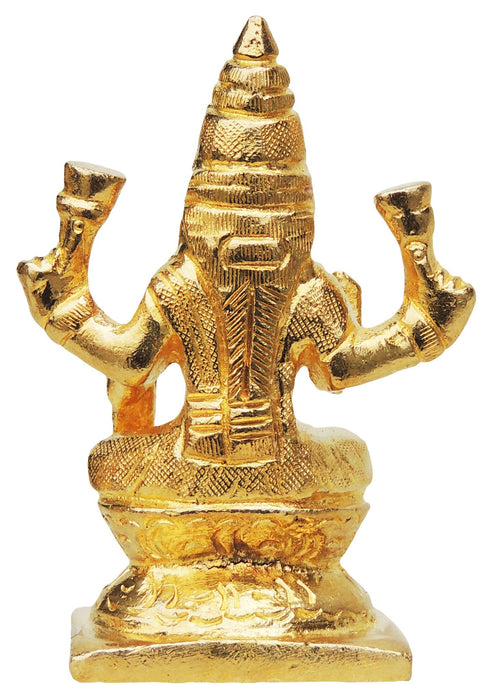 Brass Laxmi Ji Golden Goddess Idol Statue 0.3Kg