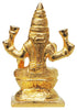Brass Laxmi Ji Golden Goddess Idol Statue 0.3Kg