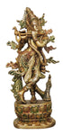 Brass Krishna Colour Statue 2.95Kg