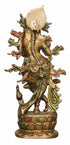 Brass Krishna Colour Statue 2.95Kg