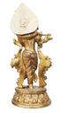 Brass Krishna Colour Statue 3.34Kg