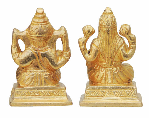 Brass Laxmi Ganesh Pair God Idol Statue 0.4Kg