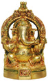 Brass Ganesh With Frame Statue 1.52Kg