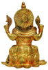Brass Lotus With Ganesh God Idol 1.31Kg