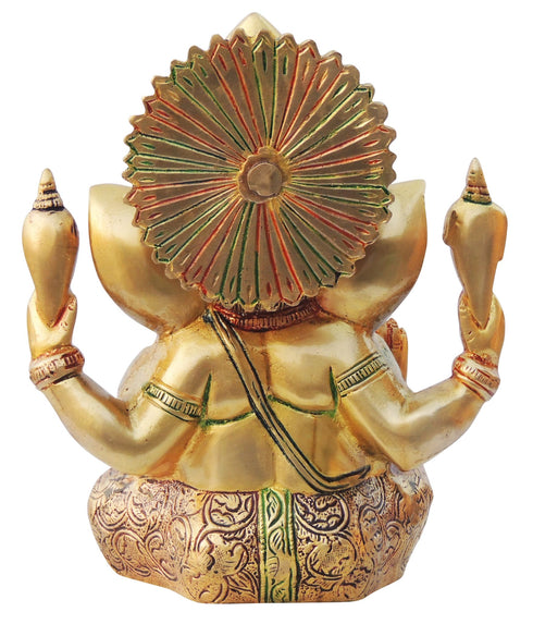 Brass Ganesh Ji Statue 3.72Kg