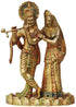 Brass Radha Krishna On Kamal Base 3.88Kg