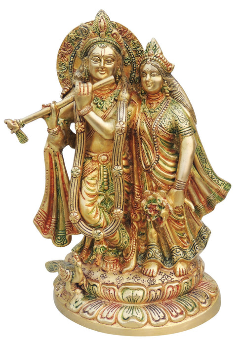 Brass Radha Krishna Statue 5.8Kg