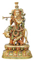 Brass Krishna With Cow Big Idol 15Kg