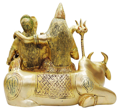 Brass Shiv Parivar With Nandi Statue 3.83Kg
