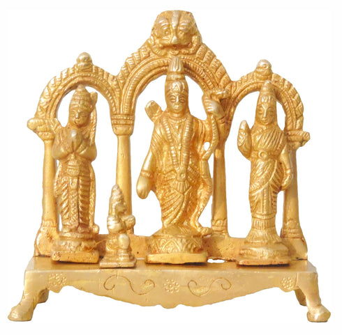 Brass Ram Darbar God Idol Statue 0.62Kg