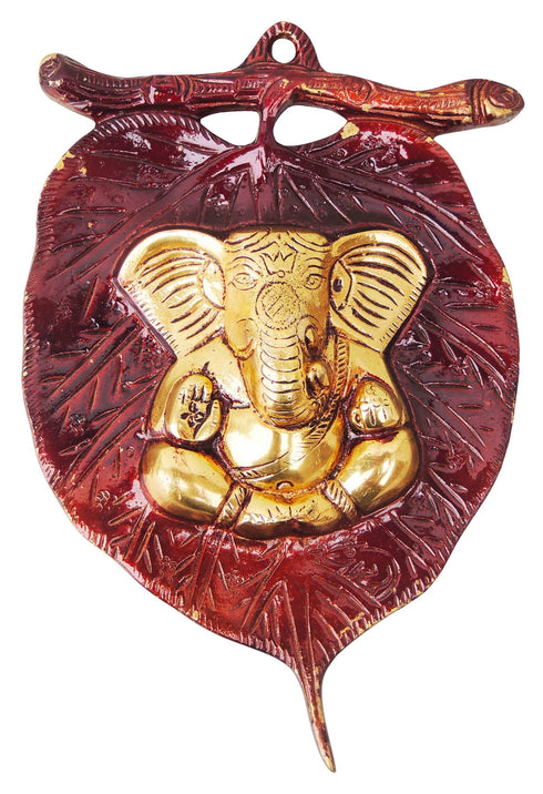 Brass Wall Hanging Ganesh Ji Statue 0.8Kg