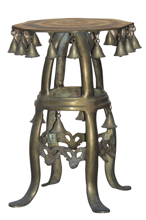 Brass Stool With Bell For God Idol 12.66Kg