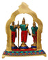 Brass Ram Darbar Stone God Idol Statue 2.5Kg