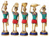 Brass Rajasthani Musical Statue Set Of 5 Pcs 0.4Kg