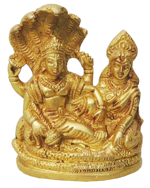 Brass Vishnu Laxmi With Shesnag 0.79Kg