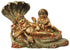 Brass Vishnu Laxmi With Shesnag Statue 8.3Kg