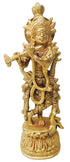 Brass Krishna Normal Statue 1.165Kg