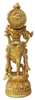 Brass Krishna Normal Statue 1.165Kg