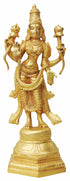 Brass Laxmin Standing Statue 2.385Kg