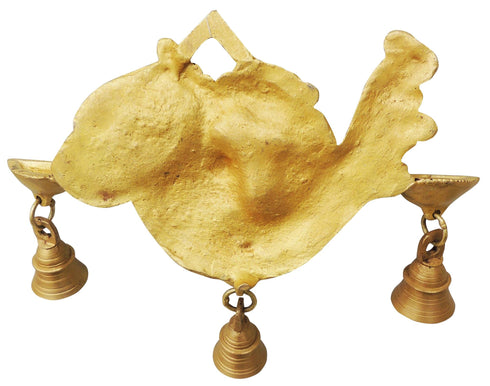 Brass Ganesh Wall Plate Statue 0.79Kg