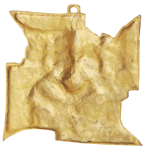 Brass Wall Hanging Satiya Ganesh Ji Statue 0.74Kg