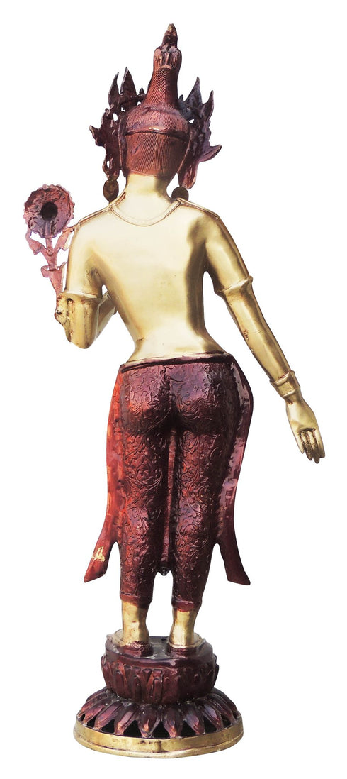 Brass Tara Devi Statue 7.88Kg