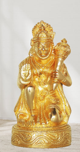 Brass Hanuman Ji Statue 1.22Kg