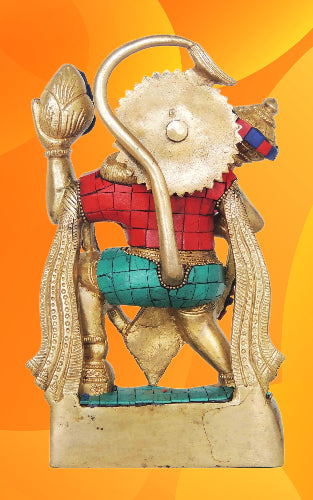 Brass Hanuman Ji Statue 2.62Kg