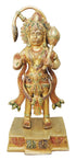 Brass Hanuman Statnding Statue 2.225Kg