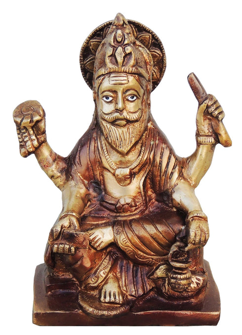 Brass Vishwakarma Statue 1.99Kg