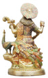 Brass Saraswati Colour Statue 9.17Kg