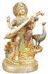 Brass Saraswati Colour Statue 9.17Kg