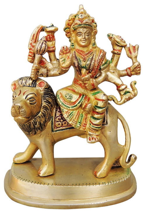 Brass Goddess Durga Superfine Idol 1Kg