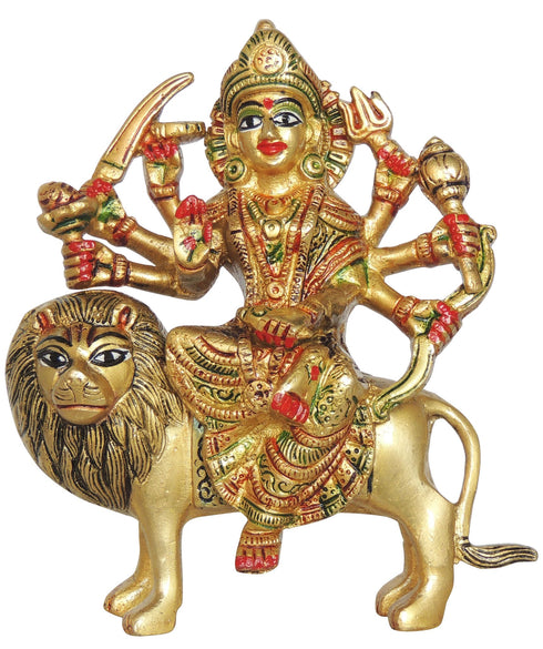 Brass Goddess Durga Superfine Idol 1.56Kg