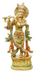 Brass Krishna Colour Statue 0.965Kg