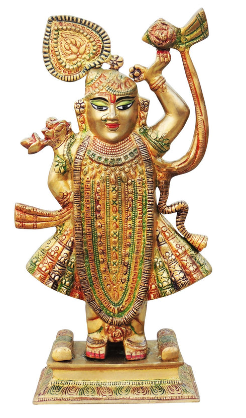 Brass Shreenathji Statue 8Kg