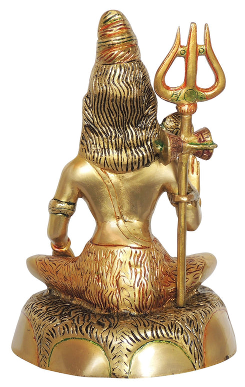 Brass Shiv Ji God Idol Statue 3.84Kg