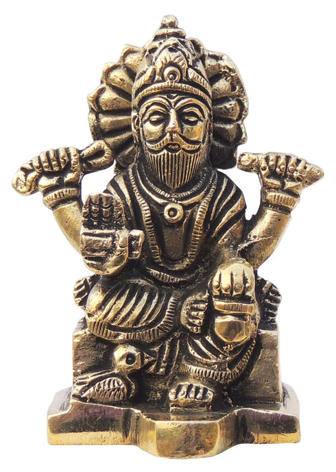 Brass Vishwakarma Ji Idol Statue 0.3Kg